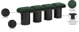 Pavilion Stylish Boucle Fabric Bench with Luxurious Cushion and Art Deco Design for Any Space