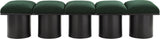 Pavilion Black Boucle Fabric Bench - Luxurious Art Deco Seating for Entryway or Bedroom Style