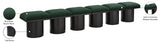 Pavilion Black Boucle Fabric Bench - Stylish Art Deco Seating for Entryway or Bedroom Decor