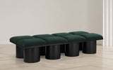 Pavilion Elegant Boucle Fabric Bench - Stylish Art Deco Seating for Entryway, Bedroom & Beyond