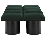 Pavilion Elegant Boucle Fabric Bench - Stylish Art Deco Seating for Entryway, Bedroom & Beyond