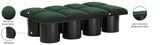 Pavilion Stylish Boucle Fabric Bench - Luxurious Seating with Art Deco Design for Any Room Decor