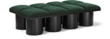 Pavilion Stylish Boucle Fabric Bench - Luxurious Seating with Art Deco Design for Any Room Decor