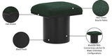 Pavilion Stool - Stylish Art Deco Boucle Fabric Bench with Luxurious Cushion for Any Space