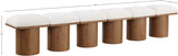 Pavilion Cream Boucle Fabric Bench - Luxurious Art Deco Seating with Oak Veneer and Cushion Comfort