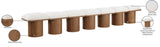 Pavilion Cream Boucle Fabric Bench - Luxurious Art Deco Seating with Oak Veneer and Cushion Comfort