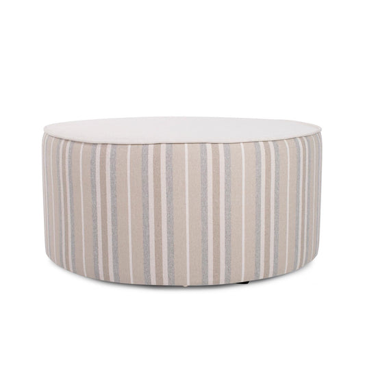 Indoor/Outdoor Universal Round Ottoman Dune Sand