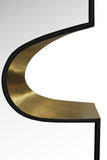 Soleil Mirror - Stylish 28" Art Deco Puzzle-Shaped Design with Glamorous Black and Gold Accents