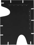 Soleil Mirror - Stylish 28" Art Deco Puzzle-Shaped Design with Glamorous Black and Gold Accents