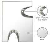 Soleil Mirror - Unique Puzzle-Shaped Art Deco Design with Glamorous Black and Silver Accents