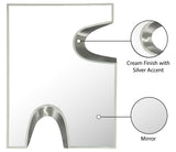 Soleil Mirror - Unique Puzzle-Shaped Art Deco Design with Glamorous Black and Silver Accents