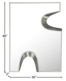 Soleil Mirror - Unique Puzzle-Shaped Art Deco Design with Glamorous Black and Silver Accents