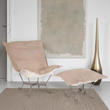 Scroll Puff Rocker Bella Sand Titanium Frame