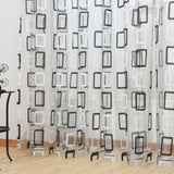 Prague - Sheer Curtain Panel - Black