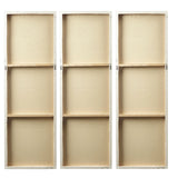Gold Metallic Modern Sunburst 3-Piece Wall Art Decor Set