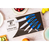 5-Piece Ceramic Knife Set with Fruit Peeler