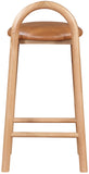 Calvin Vegan Leather Counter Stool - Elegant Mid-Century Modern Design for Kitchen or Bar Comfort