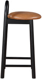 Calvin Counter Stool - Elegant Vegan Leather Seat, Stylish Mid-Century Design for Home Bars & Kitchens
