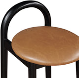 Calvin Counter Stool - Elegant Vegan Leather Seat, Stylish Mid-Century Design for Home Bars & Kitchens