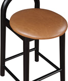 Calvin Counter Stool - Elegant Vegan Leather Seat, Stylish Mid-Century Design for Home Bars & Kitchens