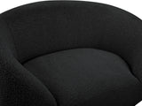 Ritz Boucle Fabric Chair - Elegant Comfort with Gold Metal Legs for a Chic Modern Living Space