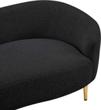 Ritz Boucle Fabric Sofa – Chic Elegance with Gold Metal Legs for Modern Living Room Style & Comfort