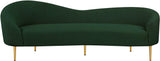 Ritz Boucle Fabric Sofa – Chic Elegance with Gold Metal Legs for Modern Living Room Style & Comfort