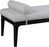 Priscilla Linen Textured Fabric Upholstered Bench