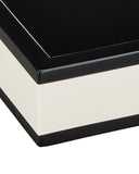 Ivory Lacquer Tray Set of 2