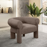 Stefano Accent Chair – Luxurious Curved Back Design, Art Deco Style, Perfect for Comfort & Elegance