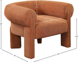 Stefano Accent Chair – Luxurious Curved Back Design, Art Deco Style, Perfect for Comfort & Elegance