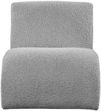 Mulberry Contemporary Accent Chair with Curved Design and Rich Boucle Fabric for Modern Living