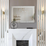 Adoree V Grooved Vanity Mirror