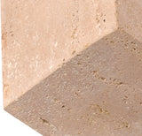 Block Travertine Decorative Cube