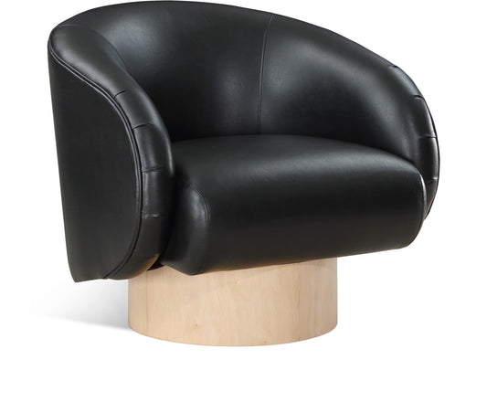 Gibson Vegan Leather Swivel Accent Chair - Luxurious Comfort with Modern Style for Your Home Decor