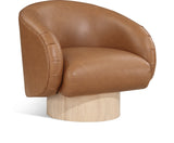 Gibson Vegan Leather Swivel Accent Chair - Luxurious Comfort with Modern Style for Your Home Decor