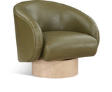 Gibson Vegan Leather Swivel Accent Chair - Luxurious Comfort with Modern Style for Your Home Decor