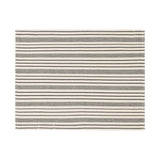 French Home Set of 4 Black and Cream Multi-Striped Placemats