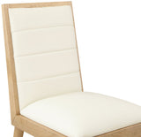 Bristol Dining Chairs - Modern Vegan Leather Design with Channel Tufting for Stylish Dining Rooms