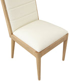 Bristol Dining Chairs - Modern Vegan Leather Design with Channel Tufting for Stylish Dining Rooms