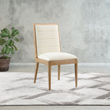 Bristol Dining Chairs - Modern Vegan Leather Design with Channel Tufting for Stylish Dining Rooms