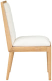 Bristol Dining Chairs - Set of 2 Modern Channel Tufted Chairs with Stylish Wood Frame for Dining Room