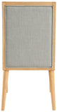 Bristol Dining Chairs - Set of 2 Modern Channel Tufted Chairs with Stylish Wood Frame for Dining Room