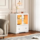 27'' Tall Display Cabinet with Acrylic Doors and Led Lights
