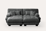 CLOUDIES 94" Loveseat with 2 Ottomans