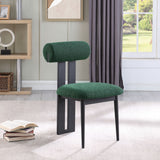 Dario - Boucle Dining Chair With Black Frame (Set of 2)