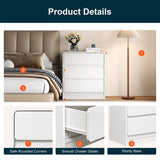 Modern Storage 3-Drawer Nightstand (Set of 2)