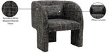 Sawyer Accent Chair - Modern Boxy Design with Woven Fabric, Back Support Pillow, Perfect for Guests