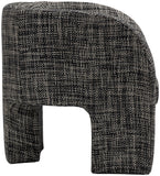 Sawyer Accent Chair - Modern Boxy Design with Woven Fabric, Back Support Pillow, Perfect for Guests