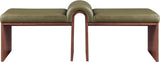 Delphine Vegan Leather Upholstered Bench